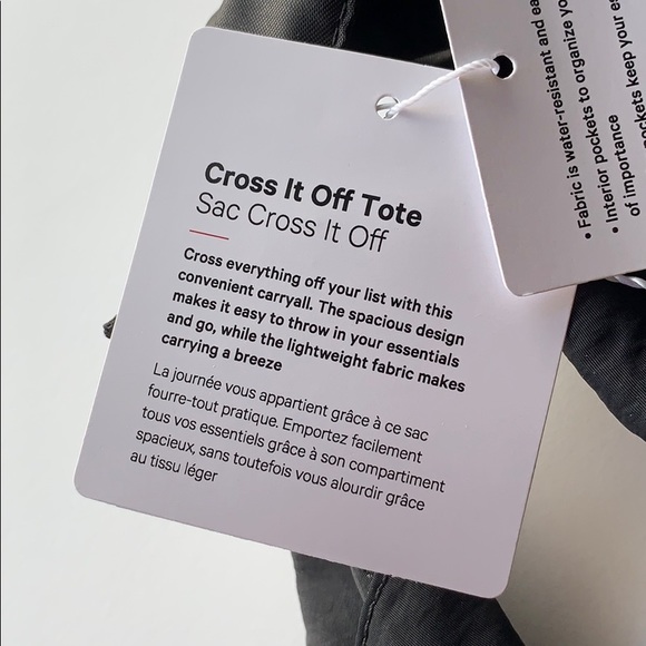 Lululemon x barre3 Cross It Off 20L Black Tote - Picture 10 of 13